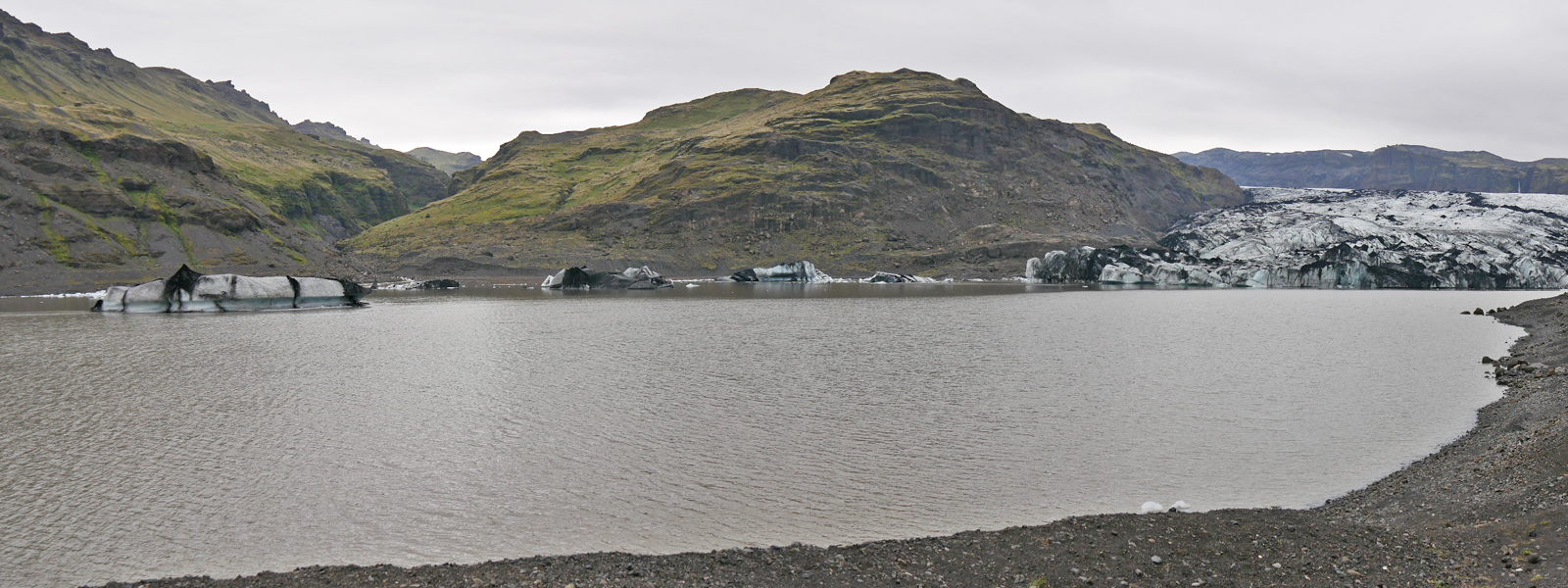 S&oacute;lheimaj&ouml;kull Glacier and Icebergs