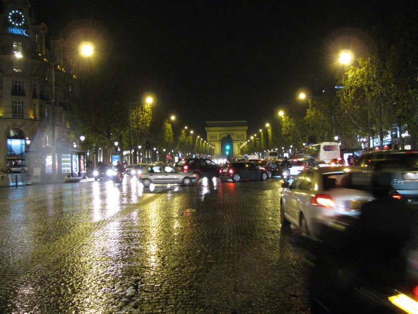 Night Scene, Avenue des Champs-&Eacute;lys&eacute;es