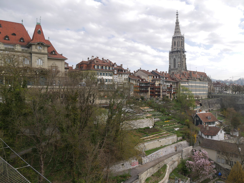 Bern M&uuml;nster from Kirchenfeldbr&uuml;cke Bridge