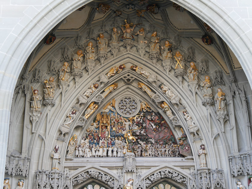 Bern M&uuml;nster Main Entrance Detail