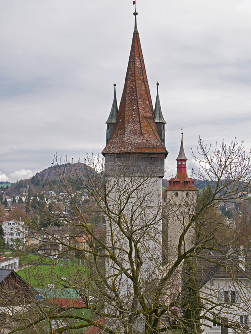 Luegislandturm and  Wachtturm from M&auml;nnliturm