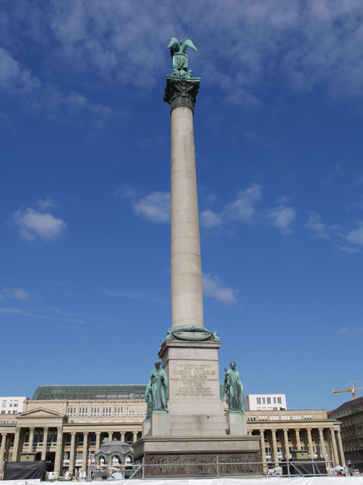 Jubil�umss�ule in Schlossplatz, Stuttgart