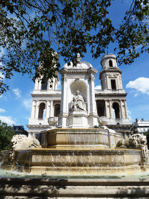 Fountain and &Eacute;glise Saint-Sulpice