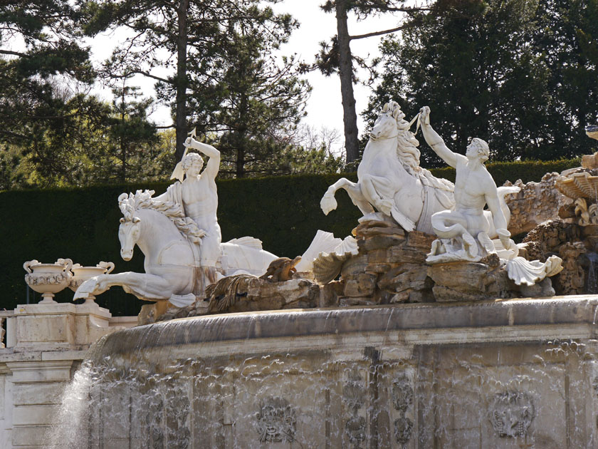 Sch&ouml;nbrunn Palace Neptune Fountain Detail
