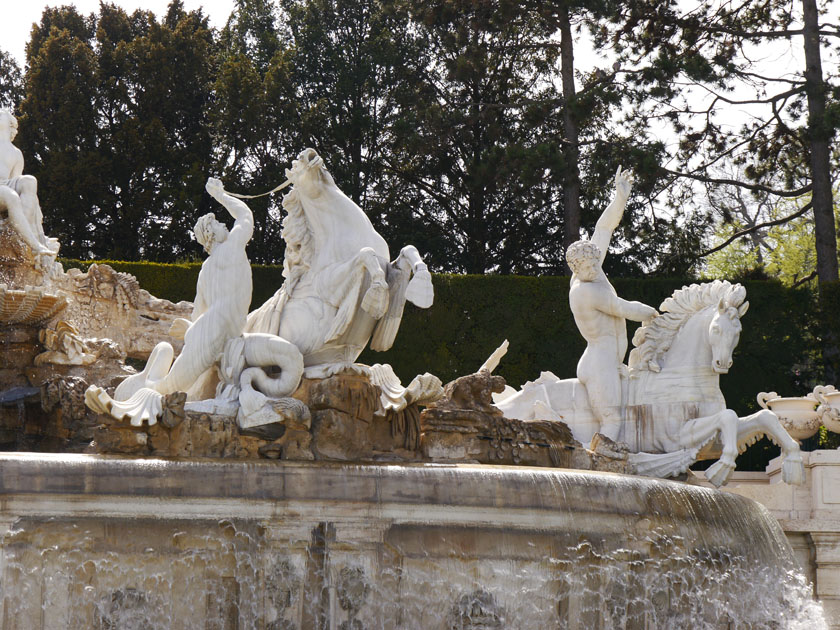 Sch&ouml;nbrunn Palace Neptune Fountain Detail